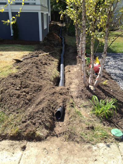 Downspout Drains 3 Buried Downspout Drain